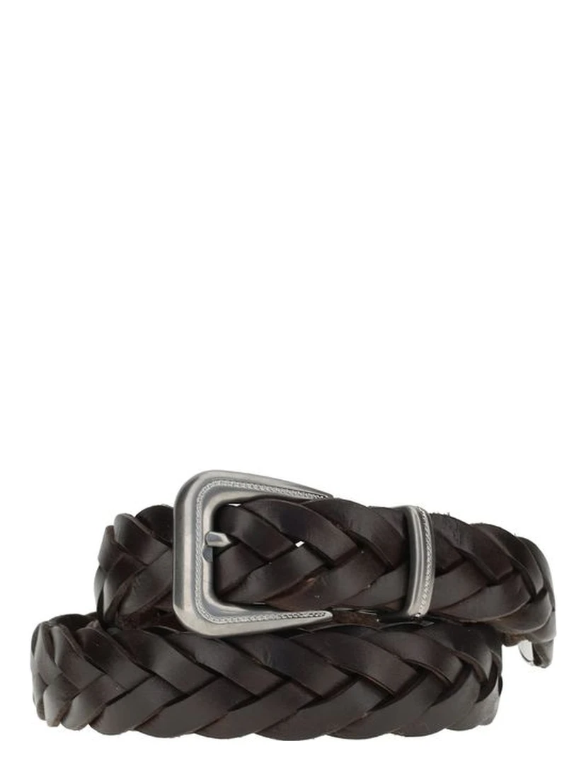 Brown Calf Leather Bos Taurus Belt