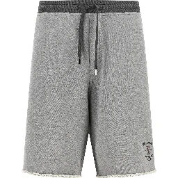 Gray Cotton Bermuda Shorts
