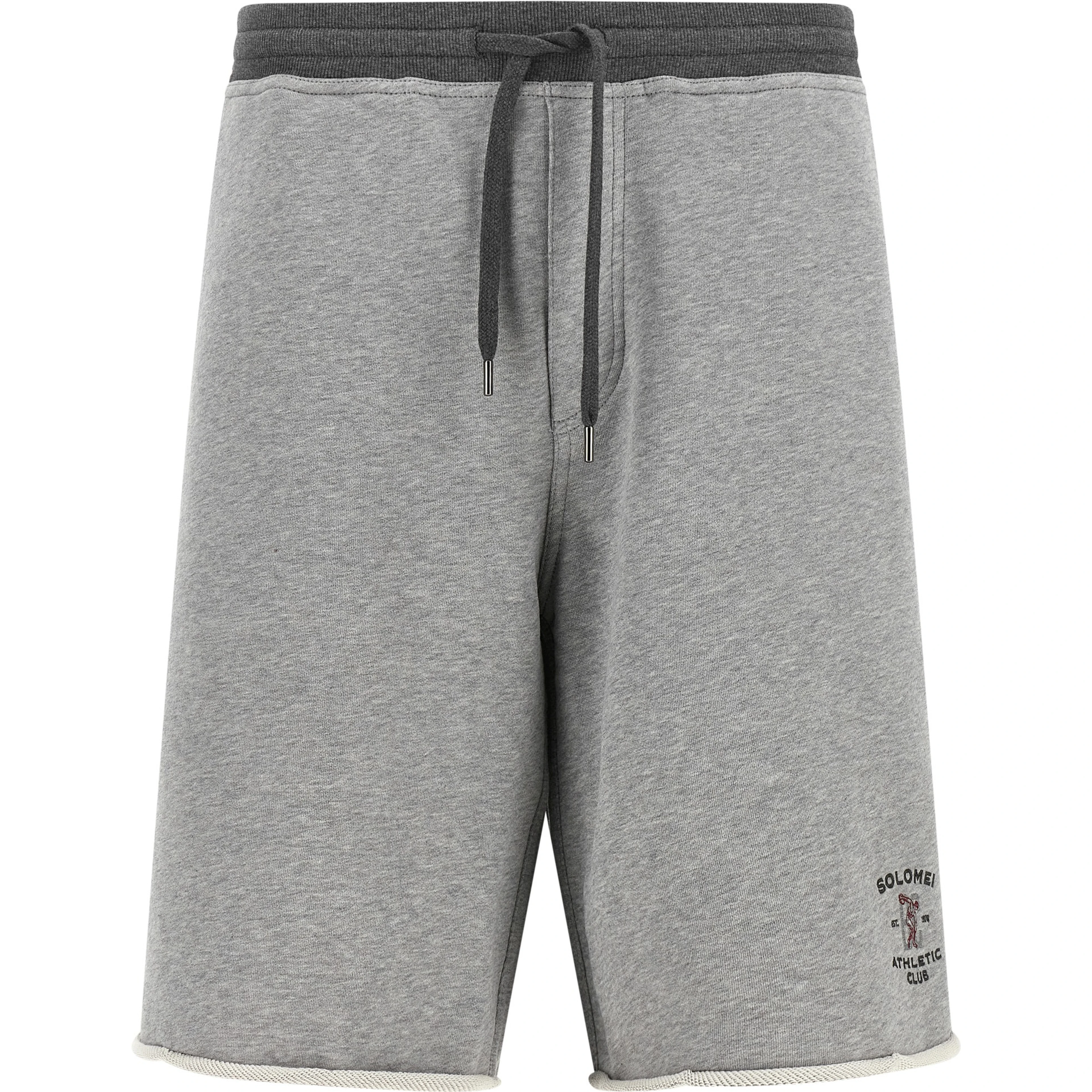 Gray Cotton Bermuda Shorts