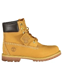 Yellow Polyester Ankle Boots
