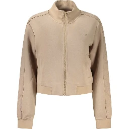 Beige Polyester Sweatshirt