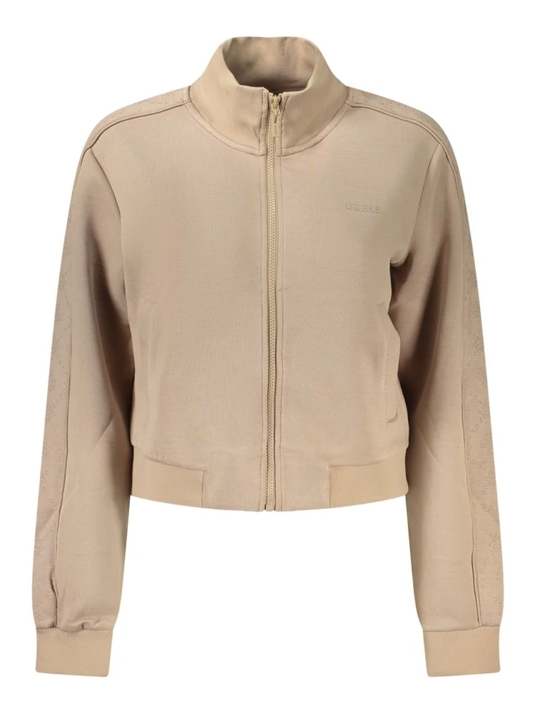 Beige Polyester Sweatshirt