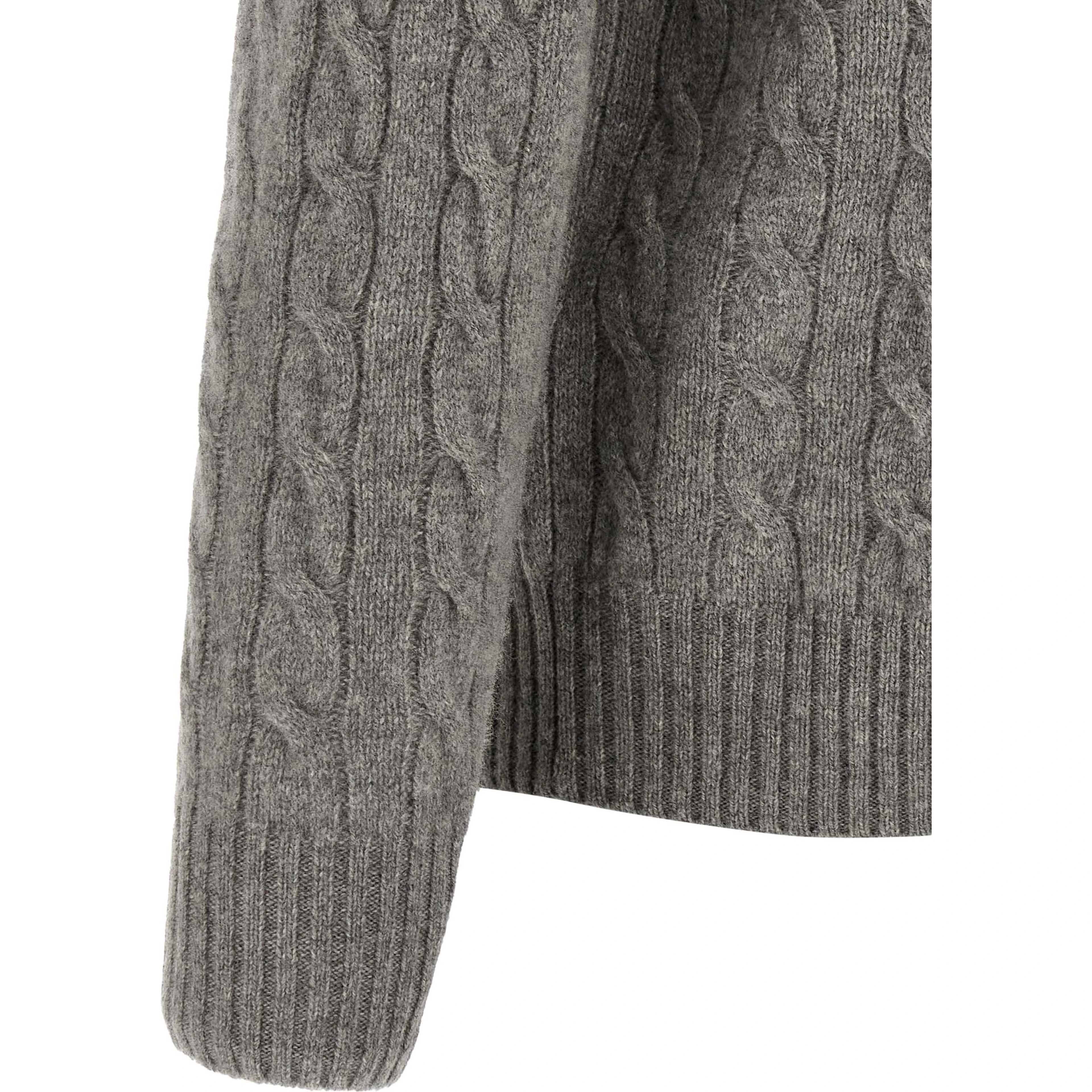 Gray Wool Cardigan