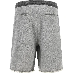 Gray Cotton Bermuda Shorts