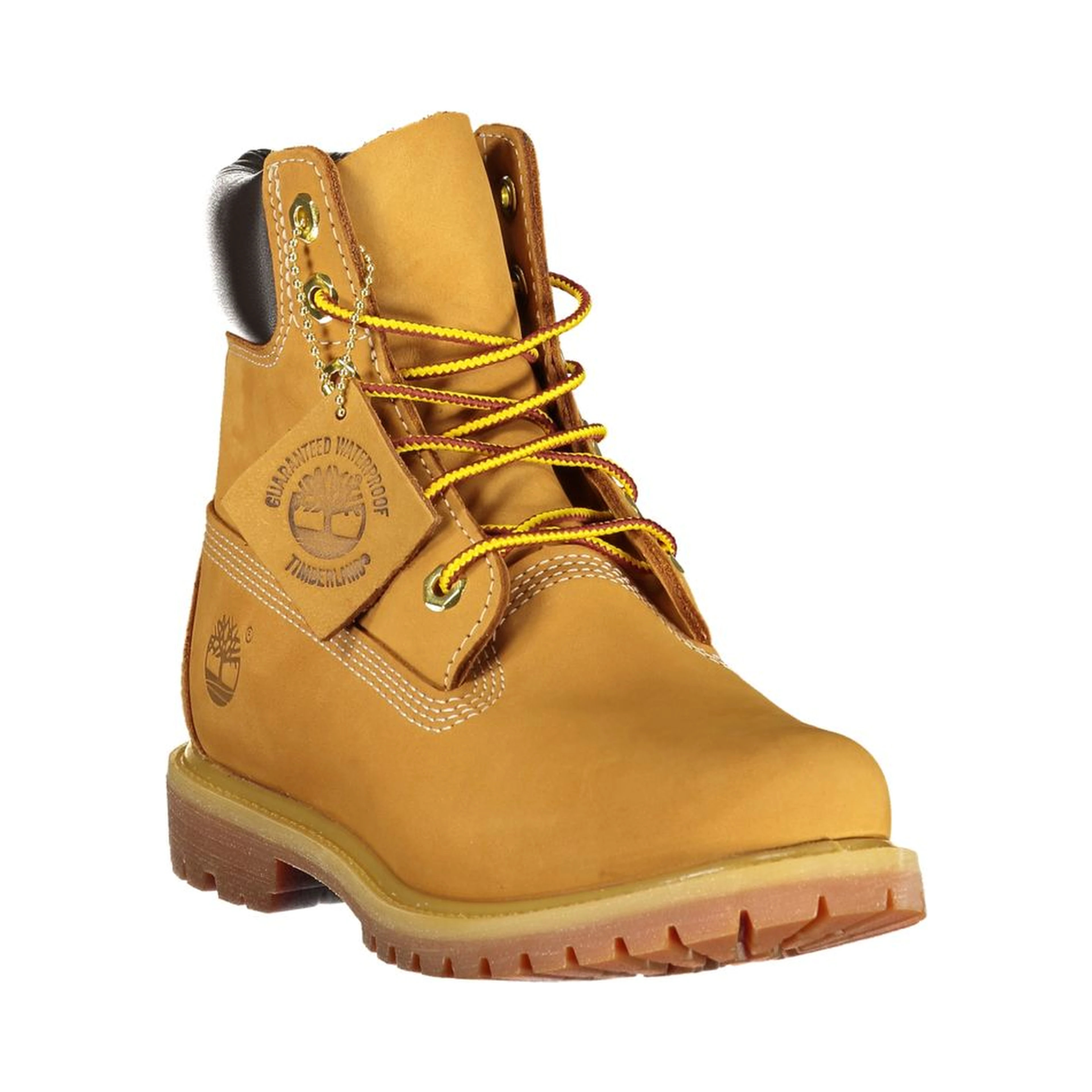 Yellow Polyester Ankle Boots