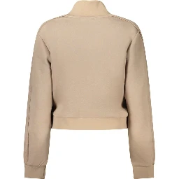 Beige Polyester Sweatshirt