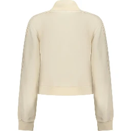 Beige Polyester Sweatshirt