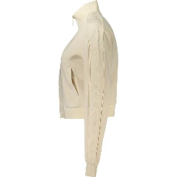 Beige Polyester Sweatshirt
