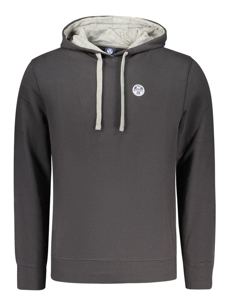 Black Cotton Sweatshirt