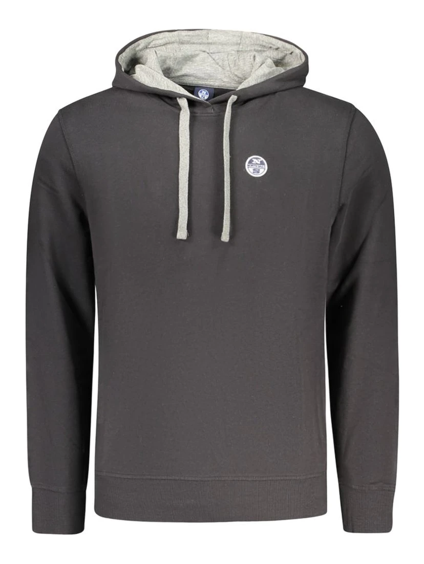 Black Cotton Sweatshirt