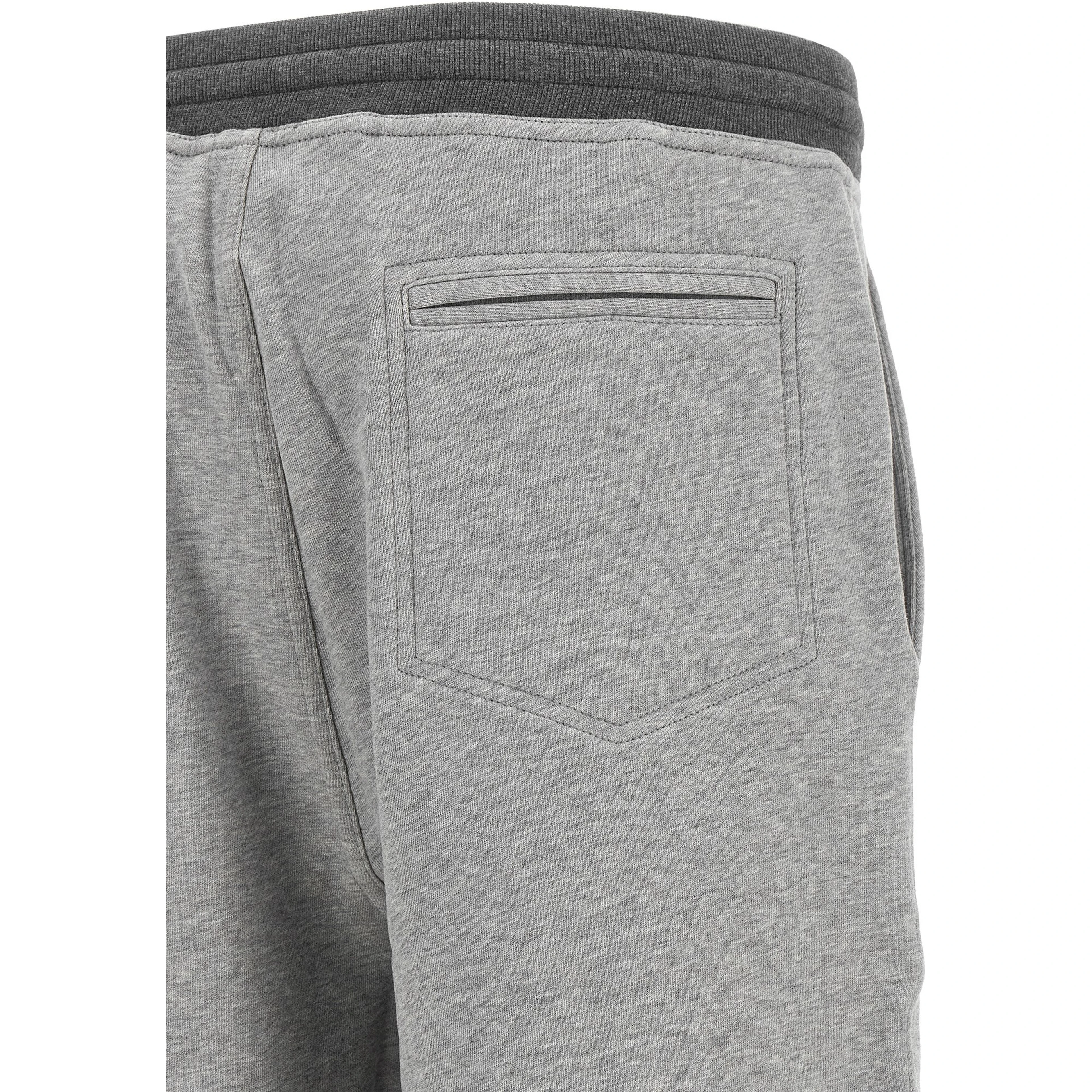 Gray Cotton Bermuda Shorts