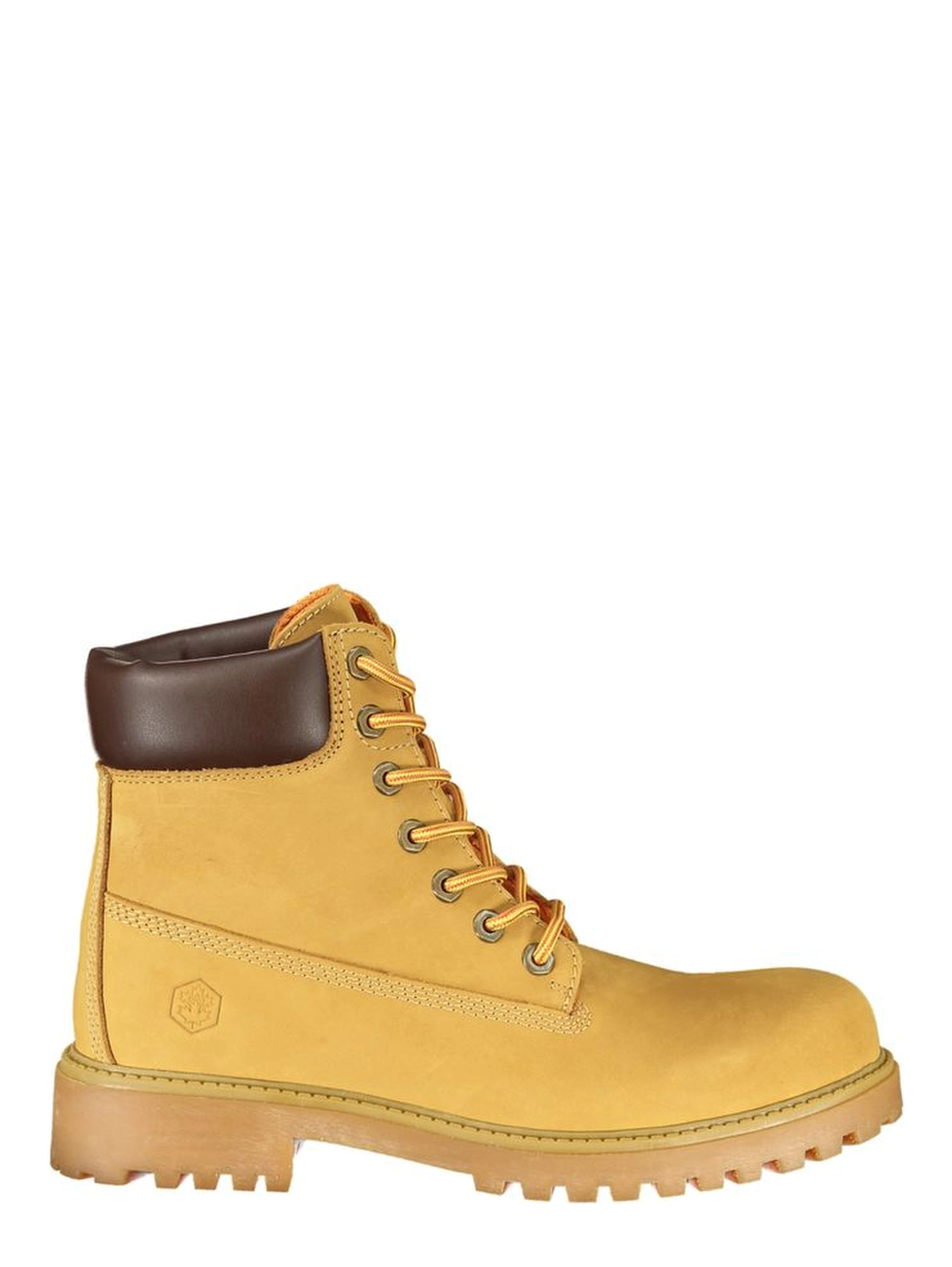 Yellow Polyester Ankle Boots