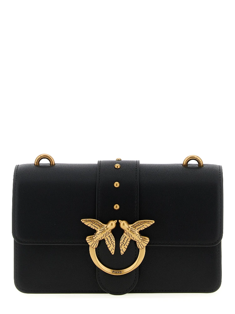 Black Calfskin Crossbody Bag