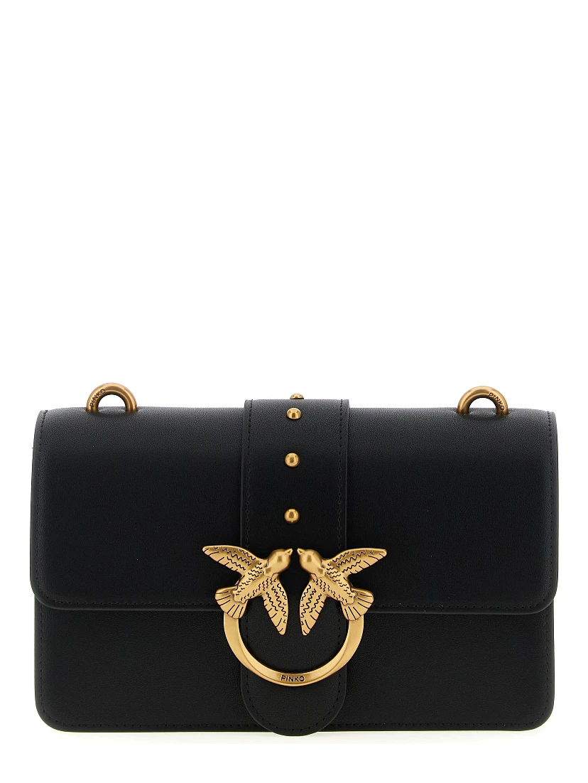 Black Calfskin Crossbody Bag