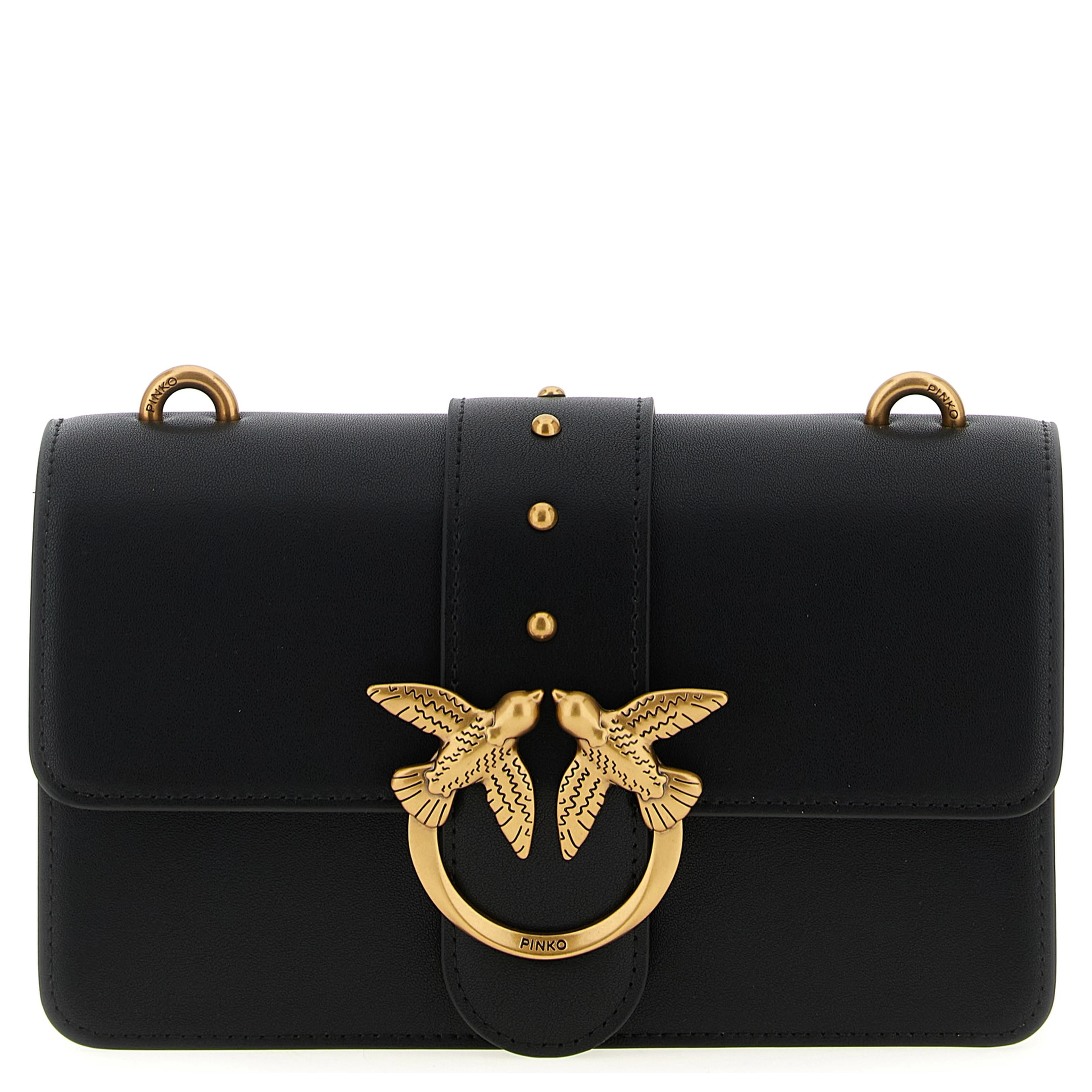 Black Calfskin Crossbody Bag
