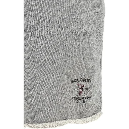Gray Cotton Bermuda Shorts