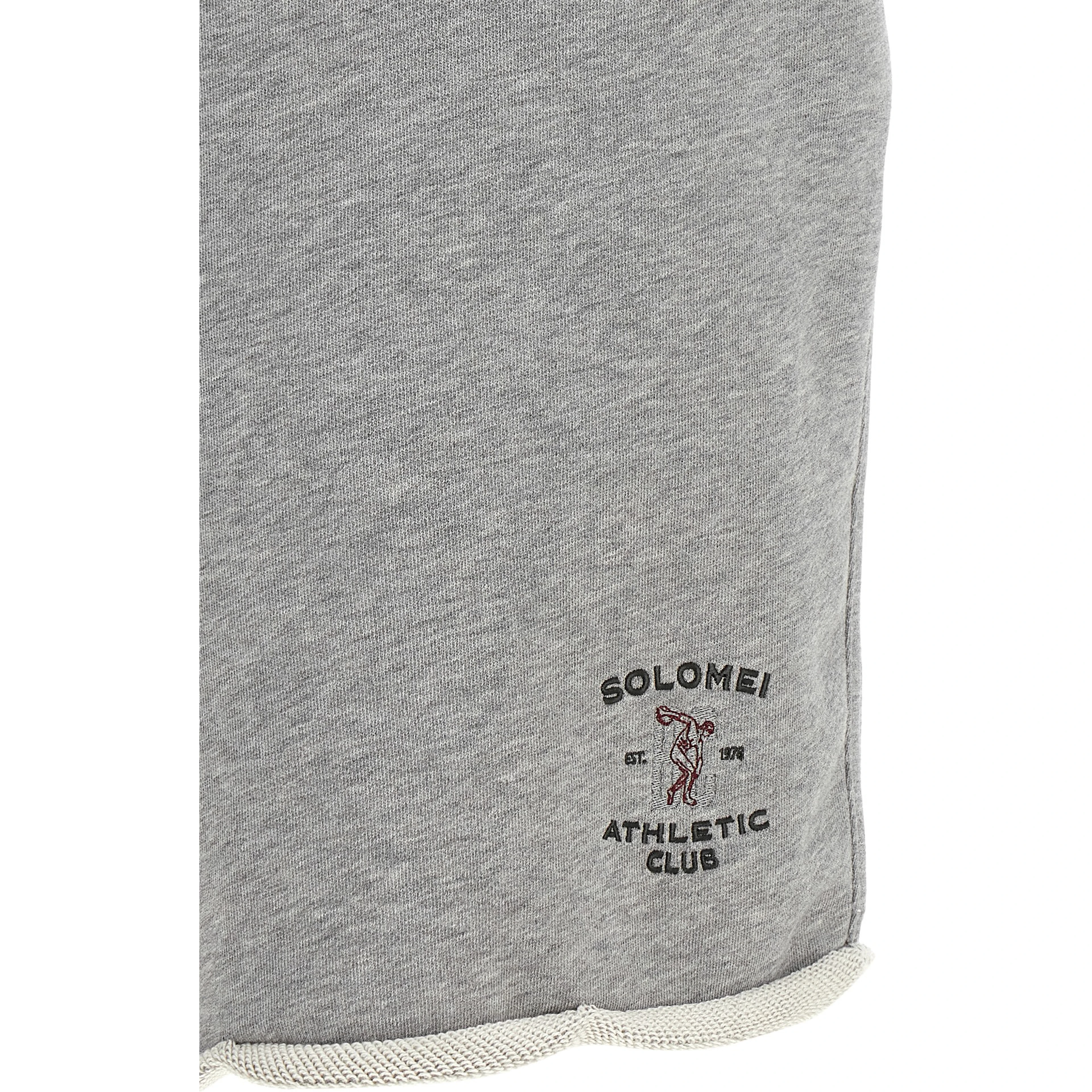 Gray Cotton Bermuda Shorts