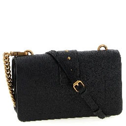 Black Calfskin Crossbody Bag