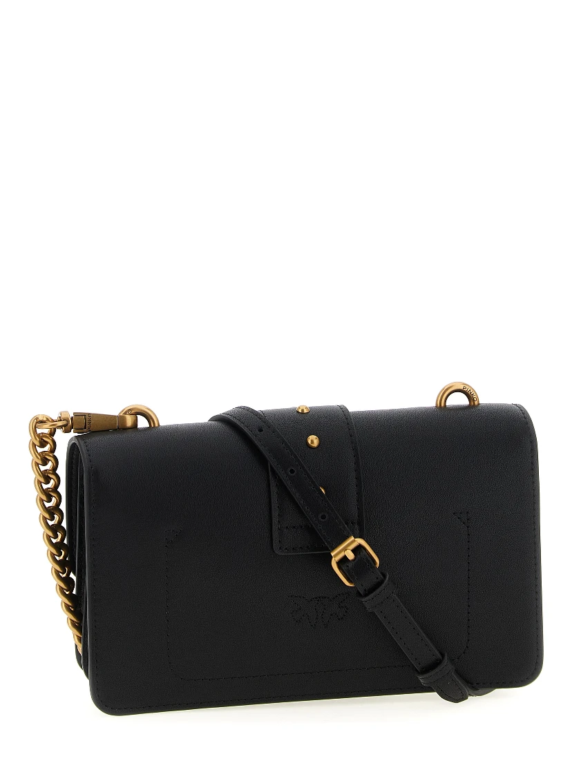 Black Calfskin Crossbody Bag