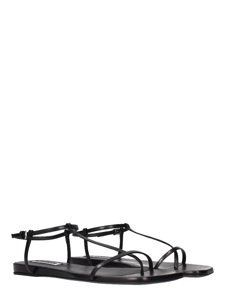 Black Leather Flip-Flop Sandals alternative