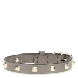 Gray Calf Leather Bos Taurus Bracelet
