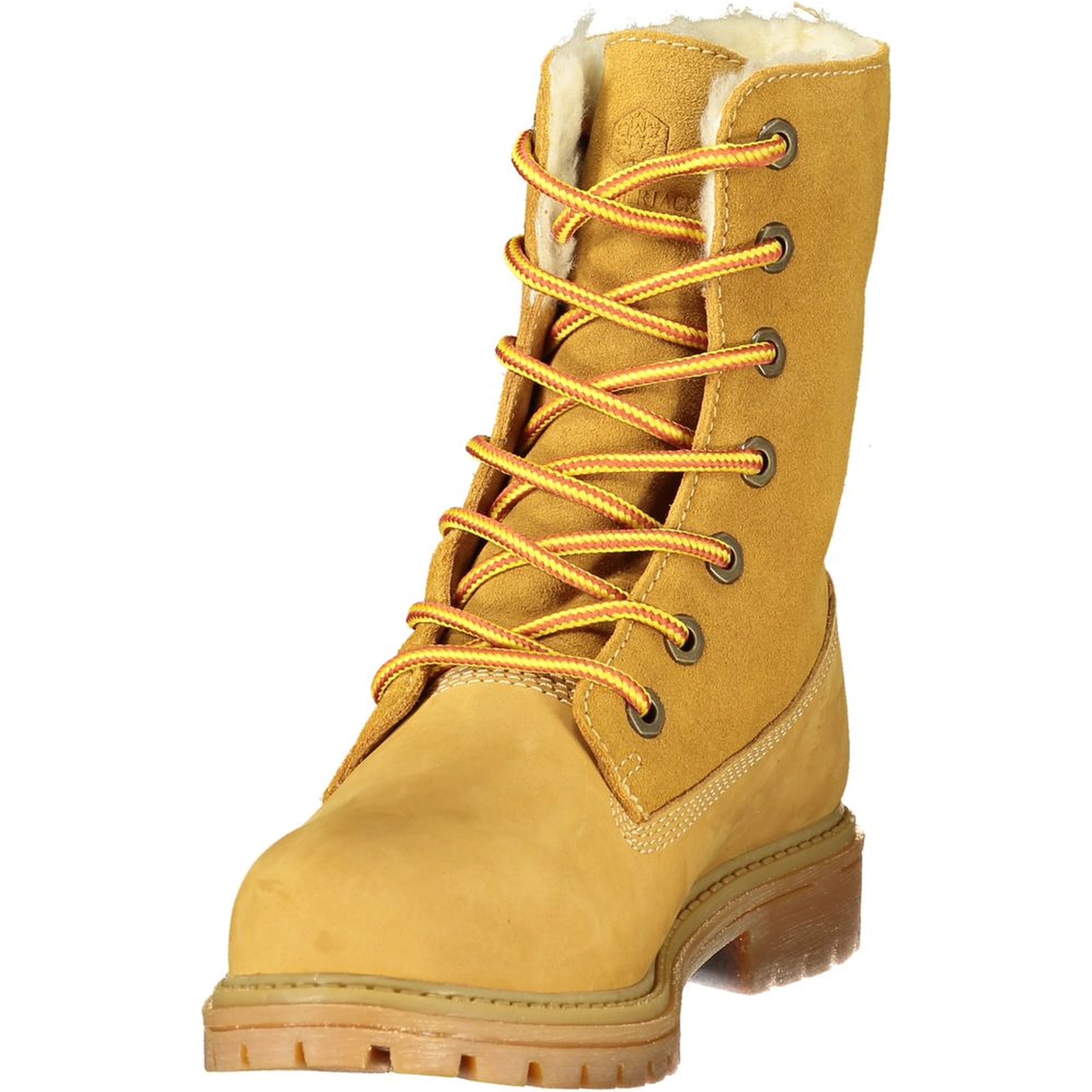 Yellow Polyester Ankle Boots