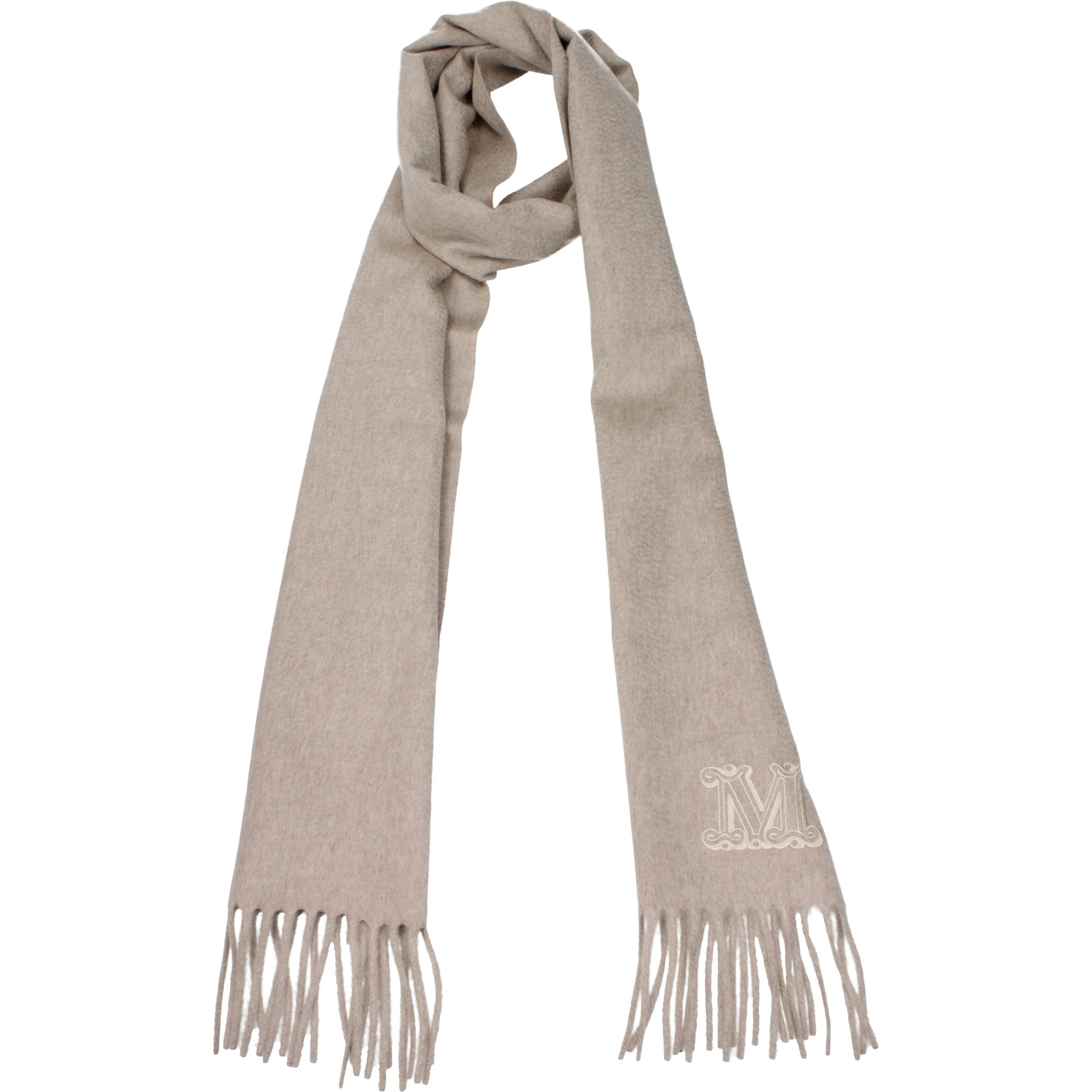 Beige Cashmere Scarf