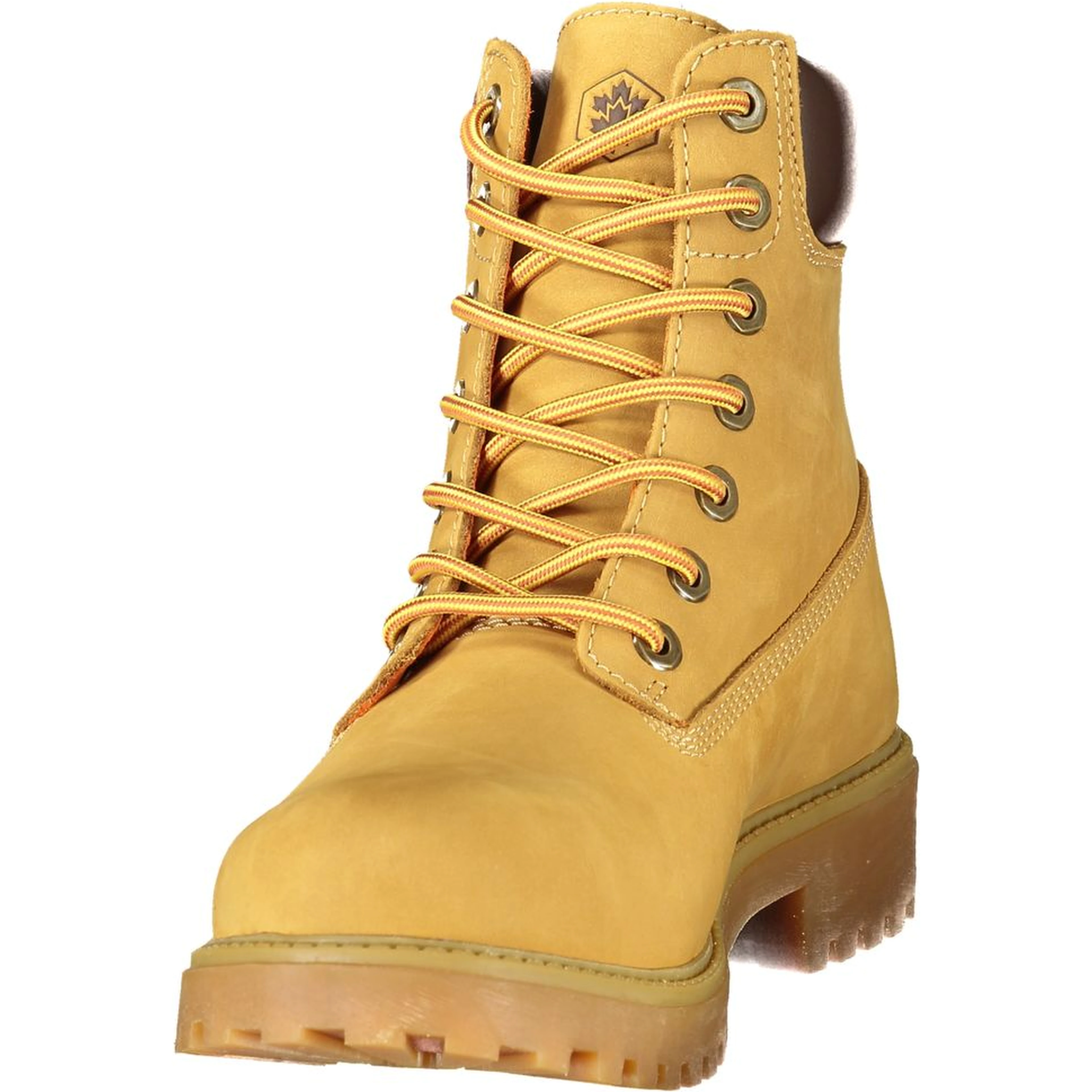 Yellow Polyester Ankle Boots