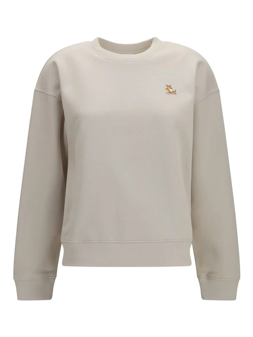 Beige Cotton Sweatshirt