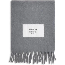 Gray Alpaca Vicugna Pacos Scarf