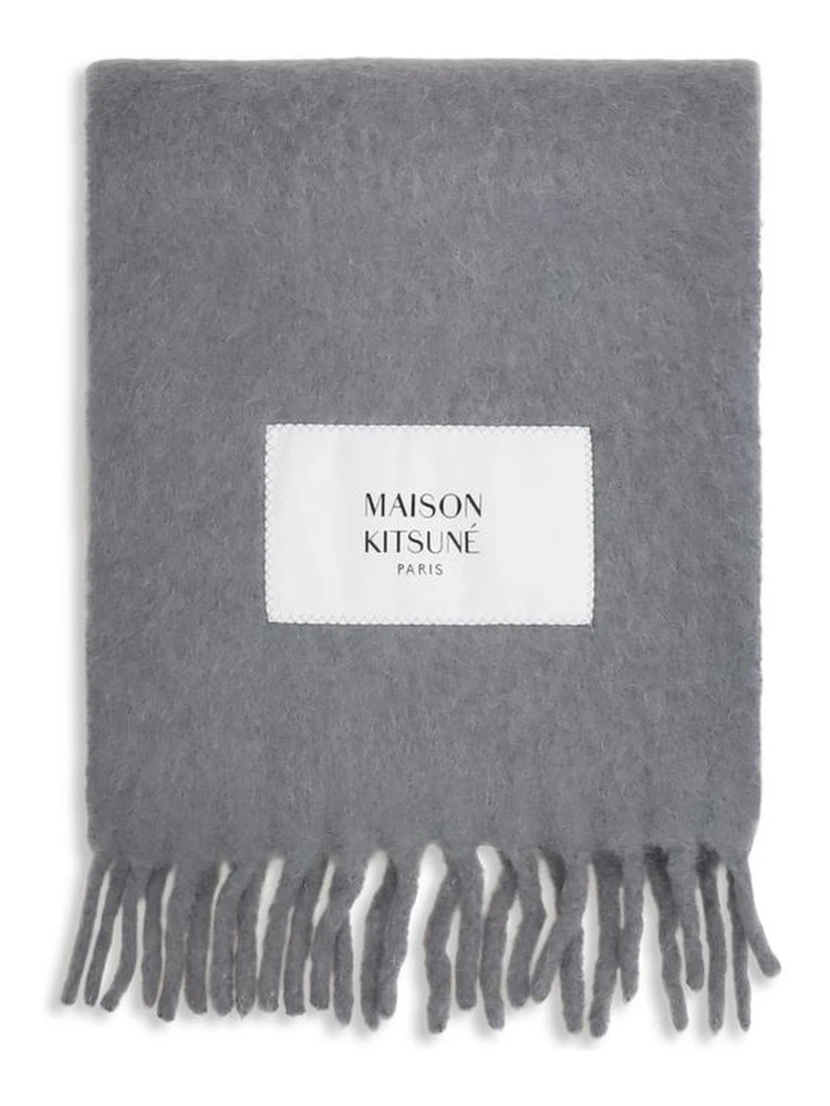 Gray Alpaca Vicugna Pacos Scarf