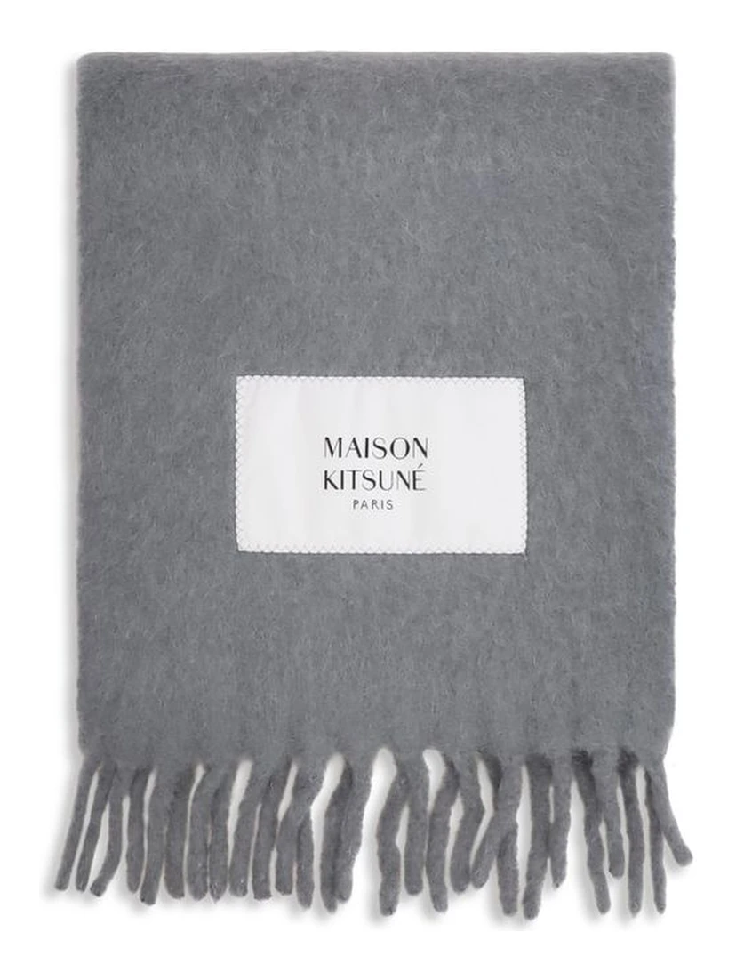 Gray Alpaca Vicugna Pacos Scarf