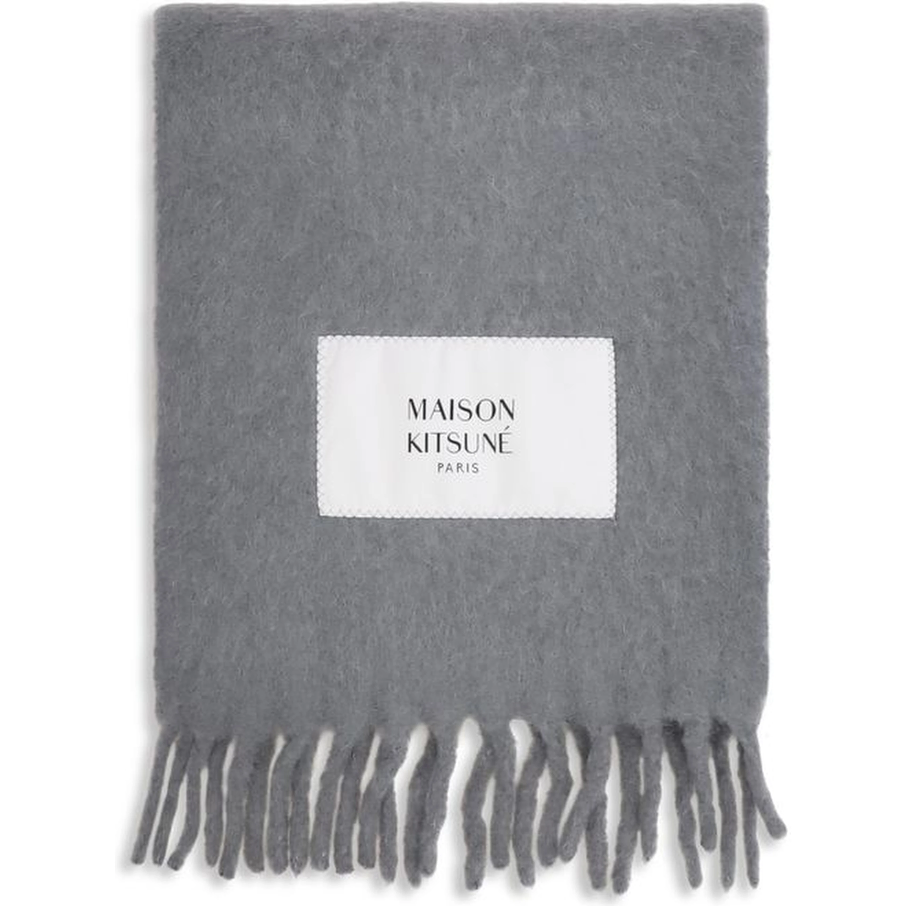 Gray Alpaca Vicugna Pacos Scarf