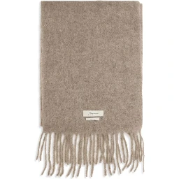 Beige Mohair Scarf