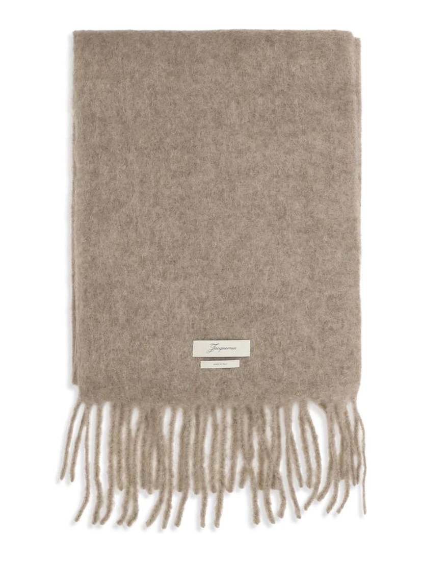 Beige Mohair Scarf