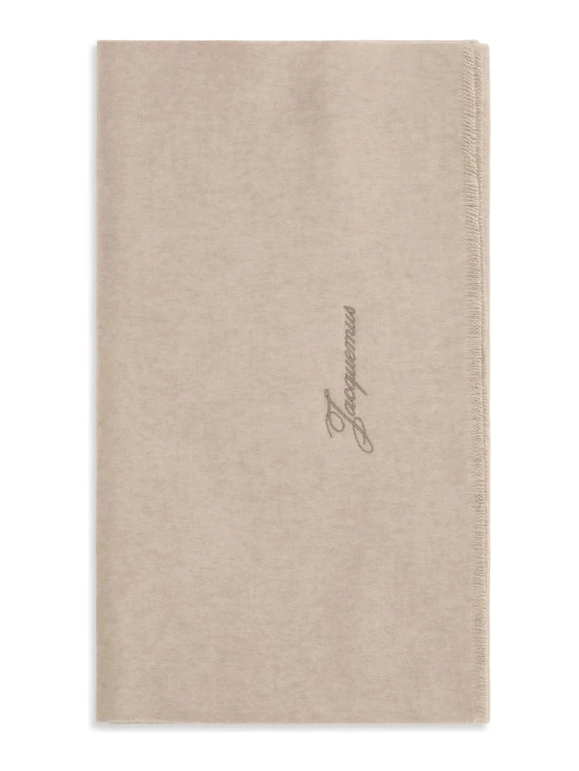 Beige Wool Oves Aries Scarf