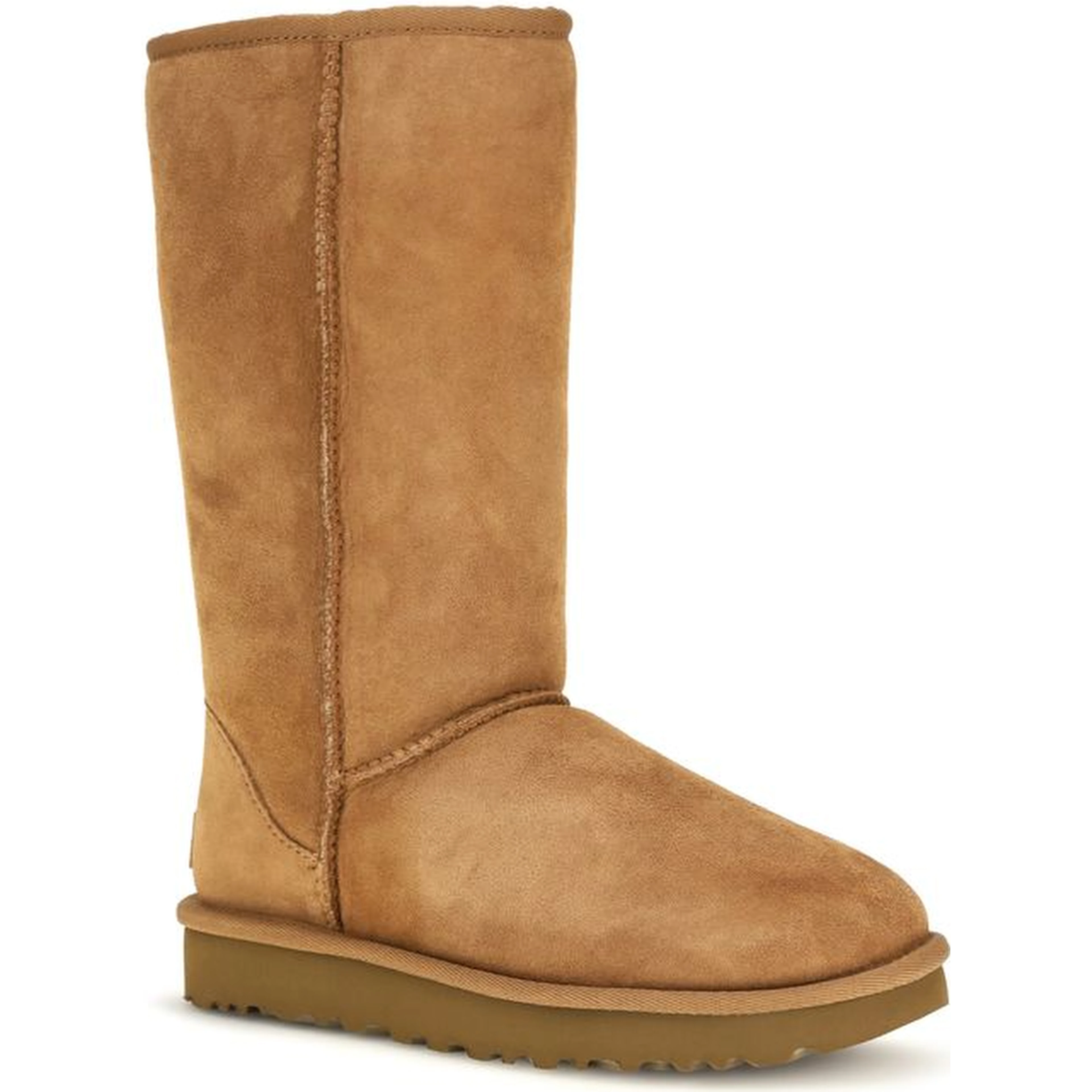 Beige Leather Ankle Boots