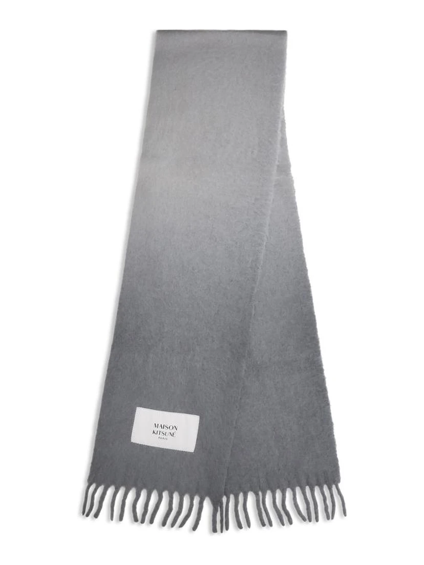 Gray Alpaca Vicugna Pacos Scarf
