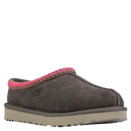 Gray Leather Ankle Boots