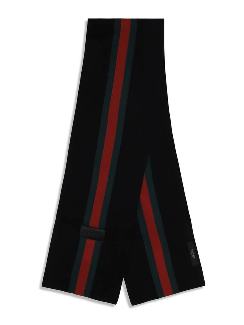 Black Wool Oves Aries Scarf