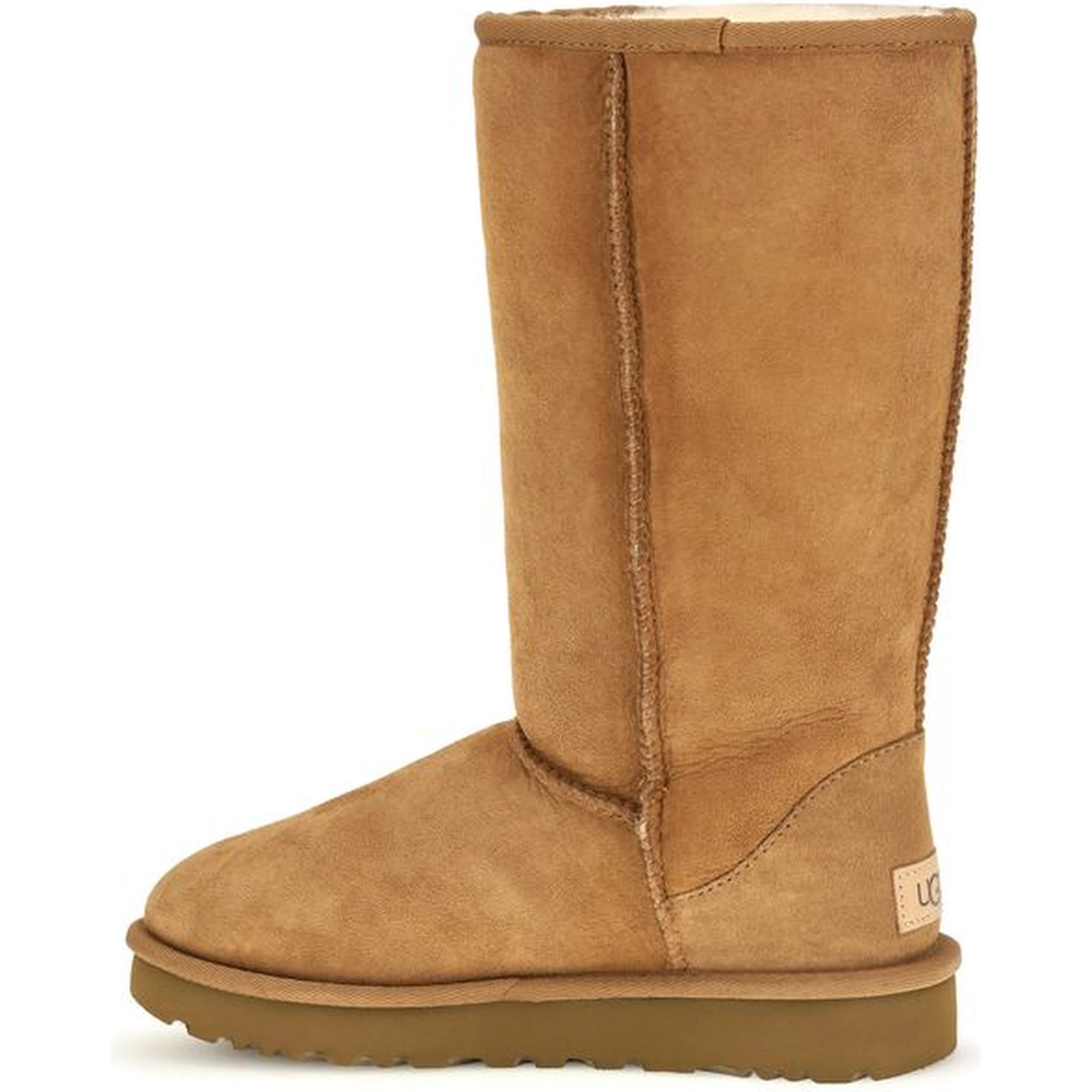 Beige Leather Ankle Boots
