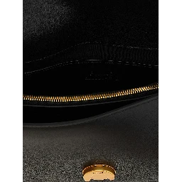Black Calfskin Crossbody Bag