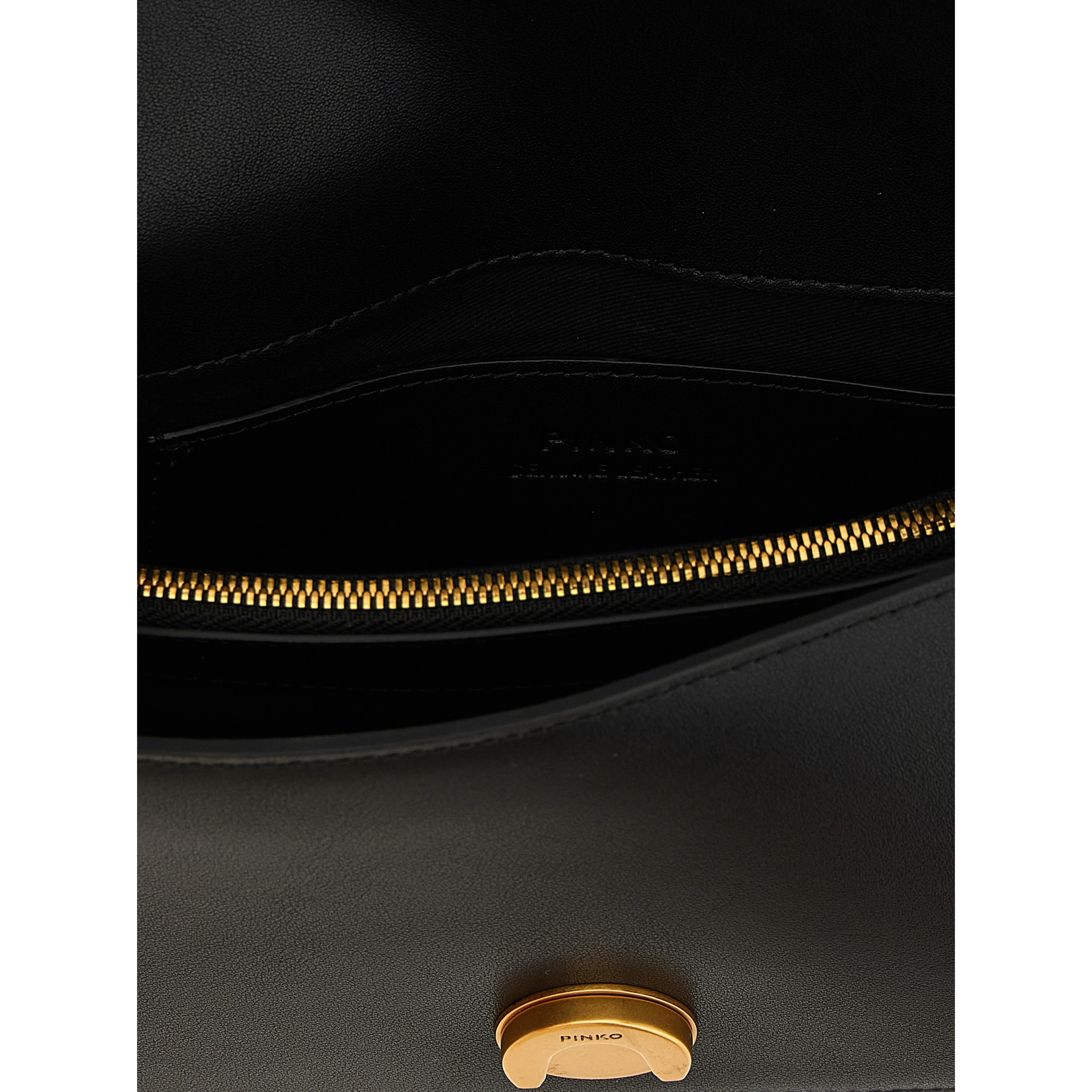 Black Calfskin Crossbody Bag