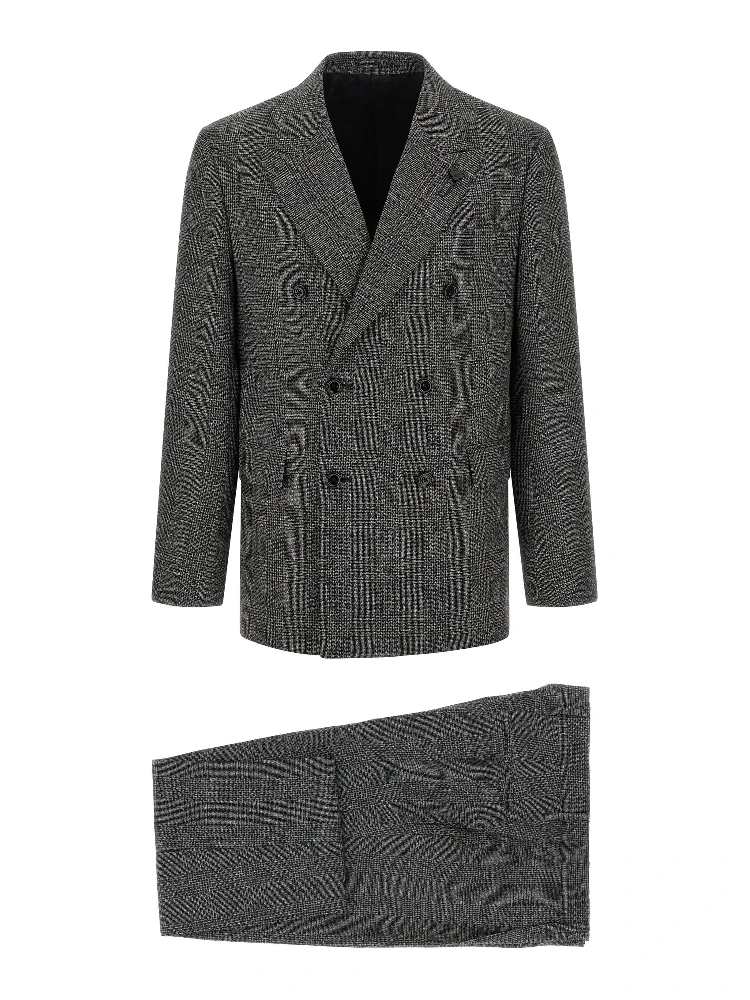 Gray Virgin Wool Two-Piece Suit