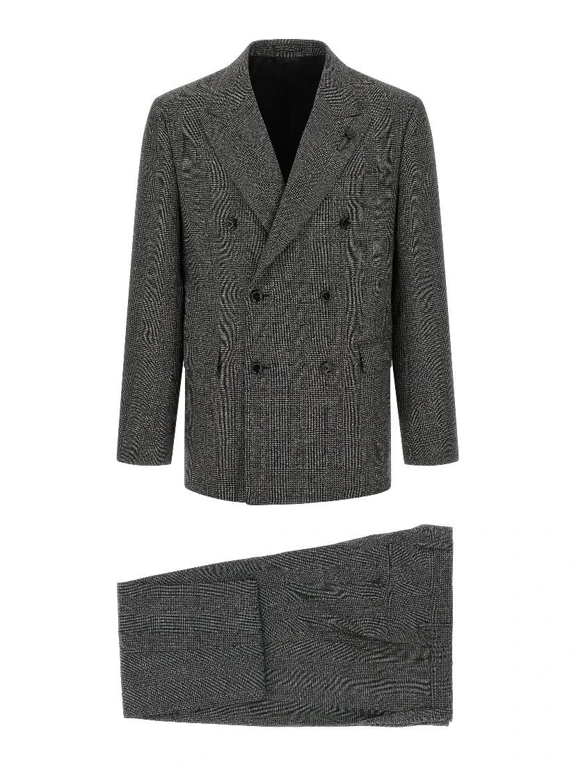 Gray Virgin Wool Two-Piece Suit