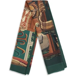 Bicolor Silk Scarf