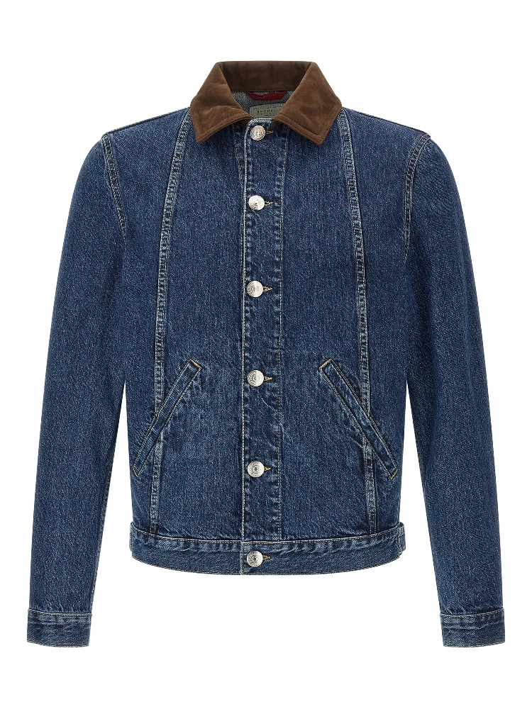 Blue Cotton Denim Jacket