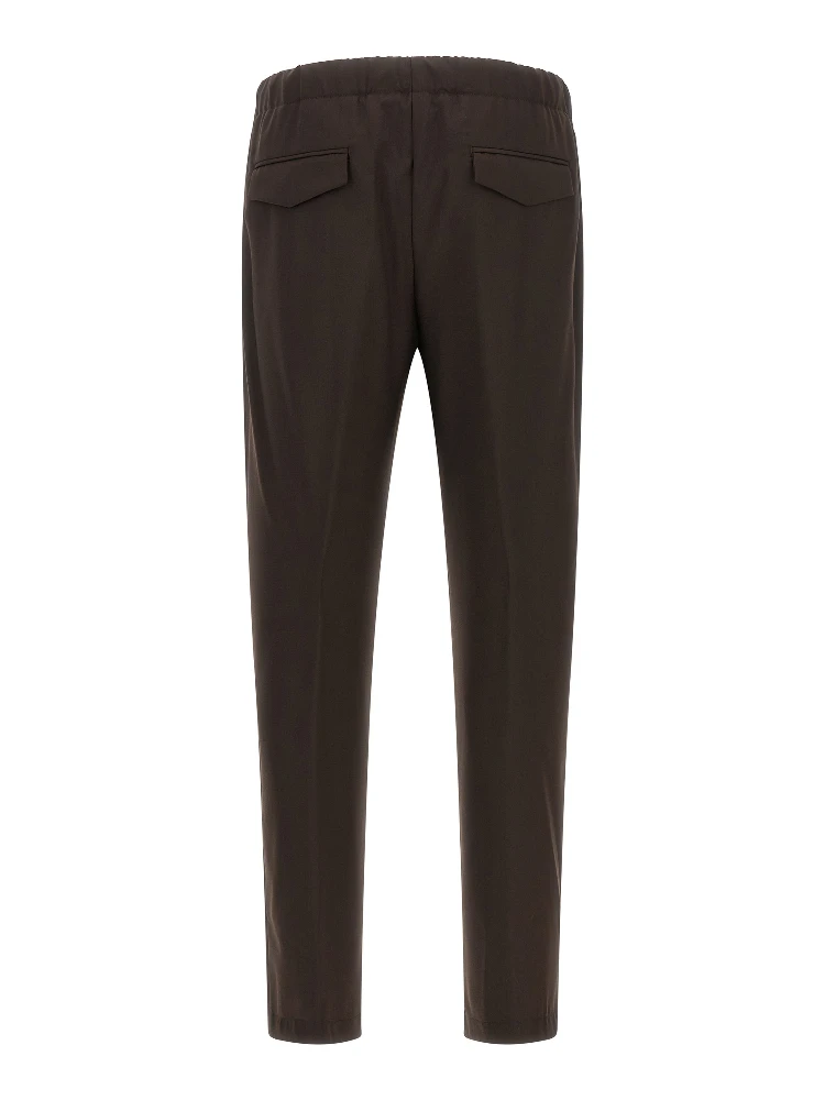 Brown Virgin Wool Casual Pants alternative