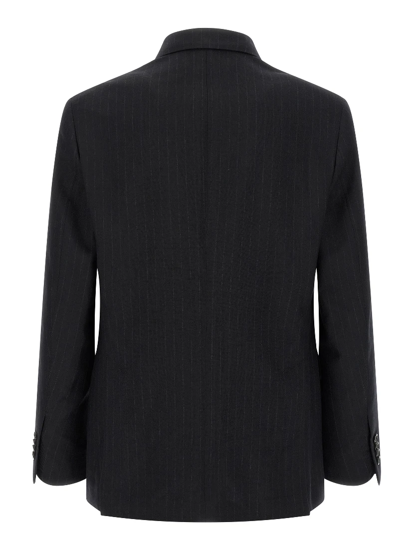 Blue Virgin Wool Two-Piece Suit