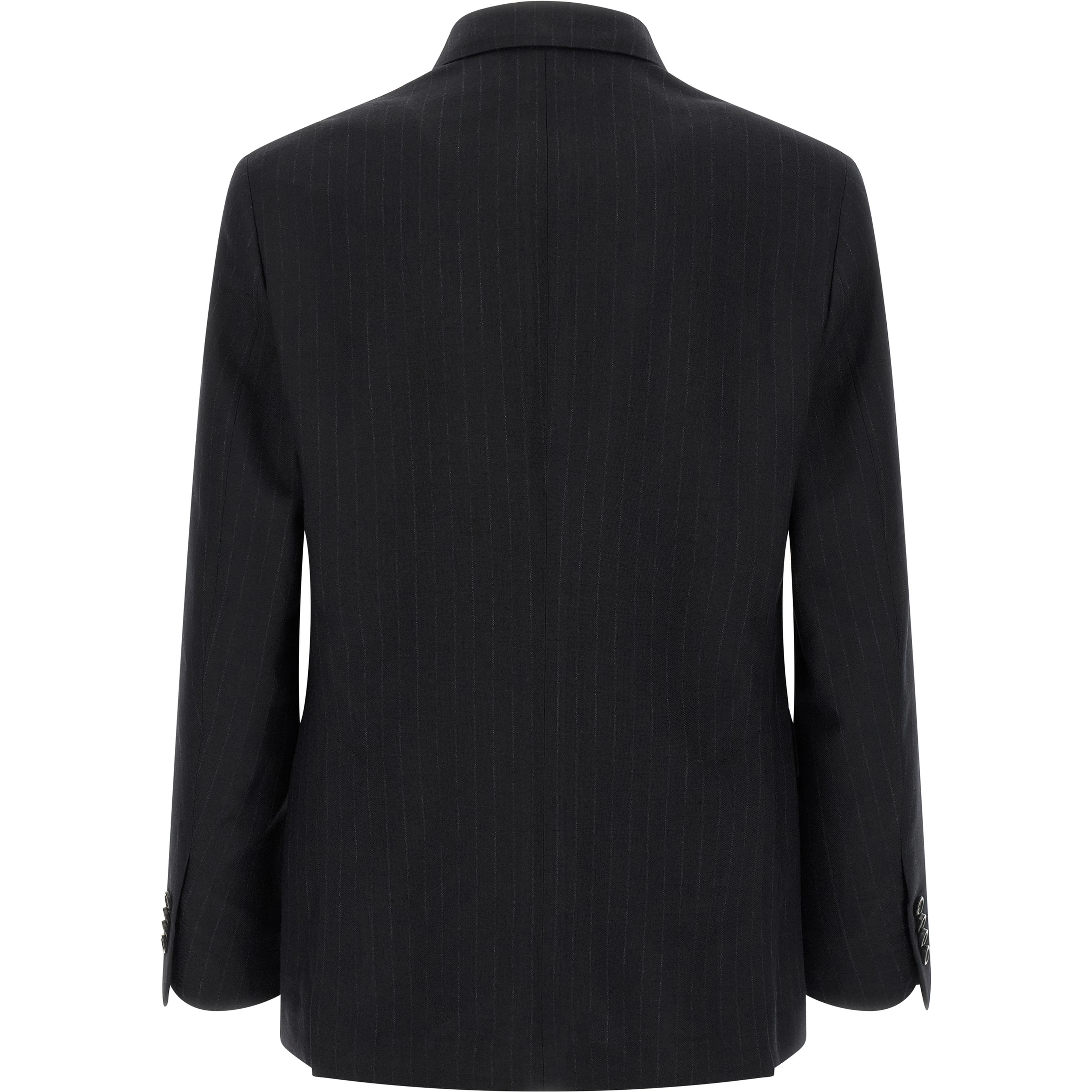 Blue Virgin Wool Two-Piece Suit